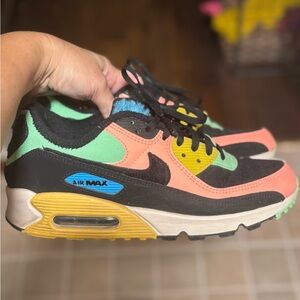 RARE Nike AIRMAX Neon Black Multicolor Sneakers